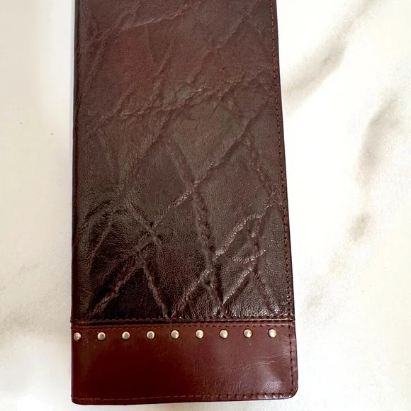 Versace Dark Brown Leather Card Holder